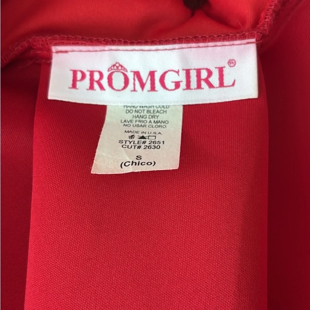 PromGirl Red Embellished A-Line Cocktail Dress - Picture 4 of 4